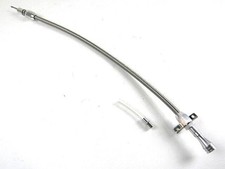 Stainless Braided Th350 Th400 Transmission Dipstick Firewall Mount
