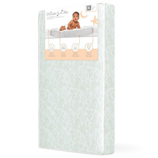 Butterfly 3  Two-Sided Fiber Portable/Mini Crib Mattress, Greenguard Gold Certif