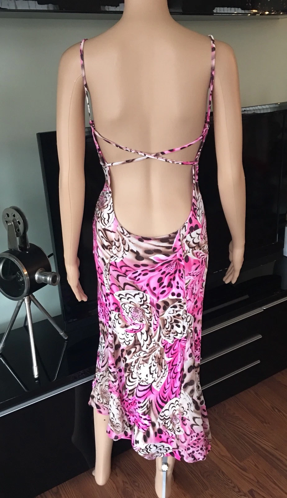 VERSACE Abito Sexy Immerso Schiena Aperta IT 40