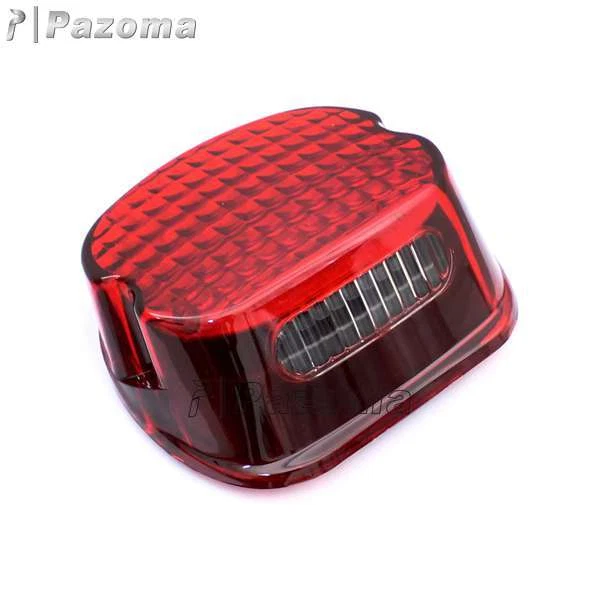 Red LED Tail Brake Taillight License Plate Lamp For Harley Sportster XL 883 1200 - Image 4 of 4