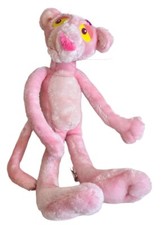 Vintage Pink Panther Soft Toy Cuddly 90s 1999 Kuddle Me Toys 16" Plush