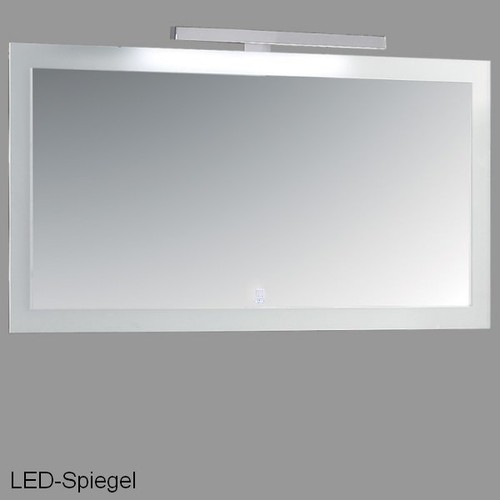 Badmöbel 120x48 cm Spiegel-LED Badmöbelset mit Mineralgusswaschbecken - Bild 4 von 10