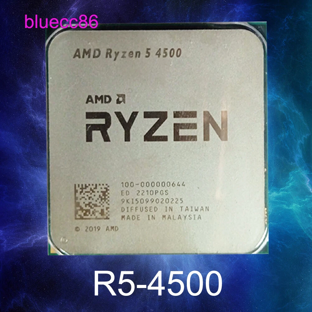 AMD Ryzen 5 4500 AM4 CPU Processor 3.6GHz 6 Core 12T 8MB Cache 65W R5 4500