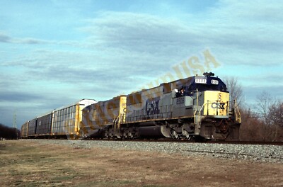 Vtg 1993 Train Slide 8508 CSX Engine Dayton OH Y2A174