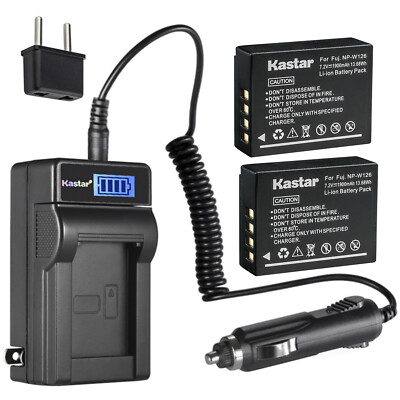 Kastar Battery AC Travel Charger for Fujifilm NP-W126 BC-W126