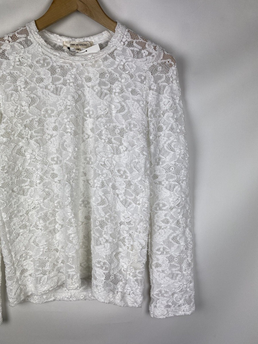 COMME des GARCONS Mサイズ BNWT! Junya Watanabe Comme Des Garçons ladies lace tunic blouse