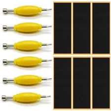 SquEqu 12 Pack Fingerboard Foam Grip Tape Replacement Finger Skateboard Grip ...