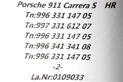 99733161207 Rear Axle Knuckle Hub OEM Porsche 911 997 36TKM - 第 23/23 張圖片