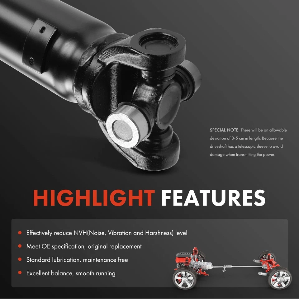 Conjunto de eje de transmisión para Chevrolet Camaro Pontiac Firebird 1993-2002 tracción trasera Foto 4 de 4