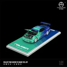 Time Micro 1/64 Nissan Skyline GTR R34 Falken Livery - No Figure