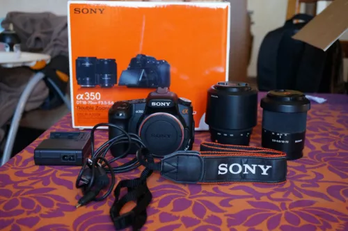 Réflex Numérique Sony A350 APSC+ 2 objectifs Sony 