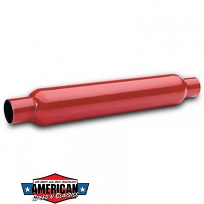 Auspuffbirne Cherry Bomb 2,5'' 63,5mm Durchgangsdämpfer Red Hot Auspuff Birne