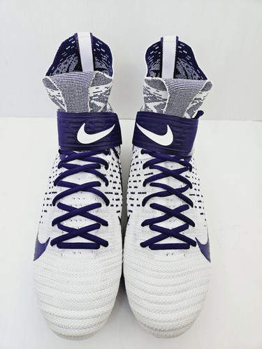 NEW Men's 10 Nike Alpha Menace Elite 2 Purple Football Cleats BV2077-100 - Picture 5 of 13