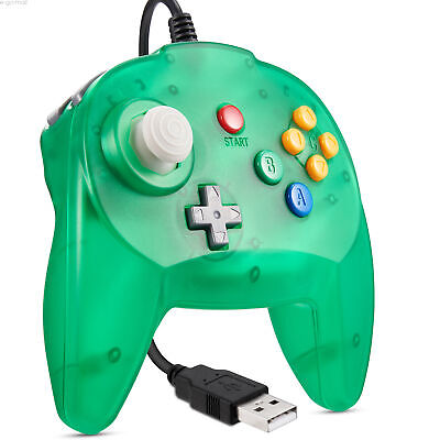 Controle de Nintendo 64 - USB - PC - EMULADOR - CORES COR:Verde Translúcido