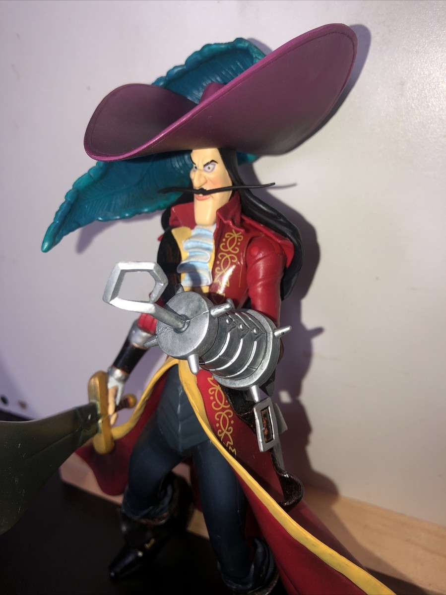 Disney Heroes Captain Hook 10” Loose Figure Disney Store Toy Rare