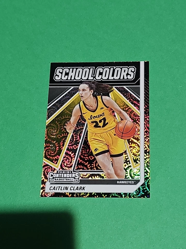 💎 Raro #d 327/399 Caitlin Clark Panini Contenders Escuela Colores Remolinos Lámina SC3 Foto 4 de 4