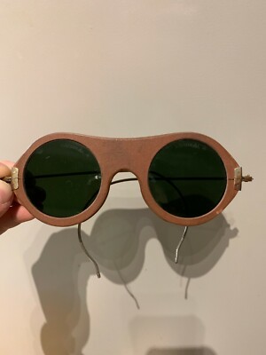 RARE: Vintage WILLSON Welders Safety Goggles sunglasses (1930s)
