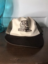 Kettle Open 24 Hours Brown Mesh Trucker Hat Snapback Cap Made in USA