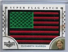 Tarjeta de vacaciones rara 2020 decisión senadora Elizabeth Warren parche súper bandera #sf16