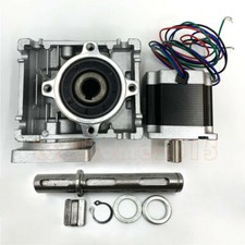 50:1 Worm Gearbox 1.1Nm Nema23 Stepper Motor L56mm 3A Speed Reducer Kit CNC