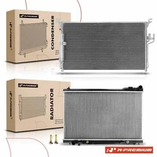 A-Premium Radiator & AC Condenser Cooling Kit for INFINITI FX45 03-08 Auto Trans