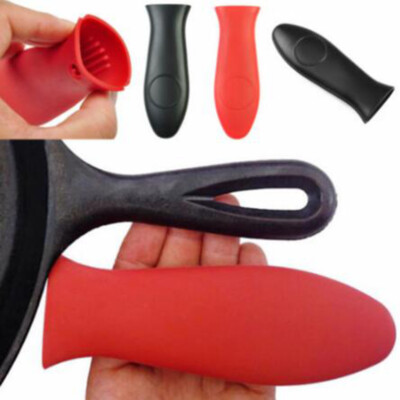 Silicone Hot Handle Holder Potholder Cast Iron Skillets Sleeve Grip Cover T-lk
