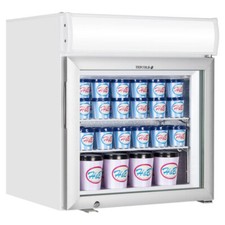 NEW COUNTERTOP SMALL GLASS DOOR SHOP DISPLAY FREEZER TEFCOLD UF50GCP £499+ VAT