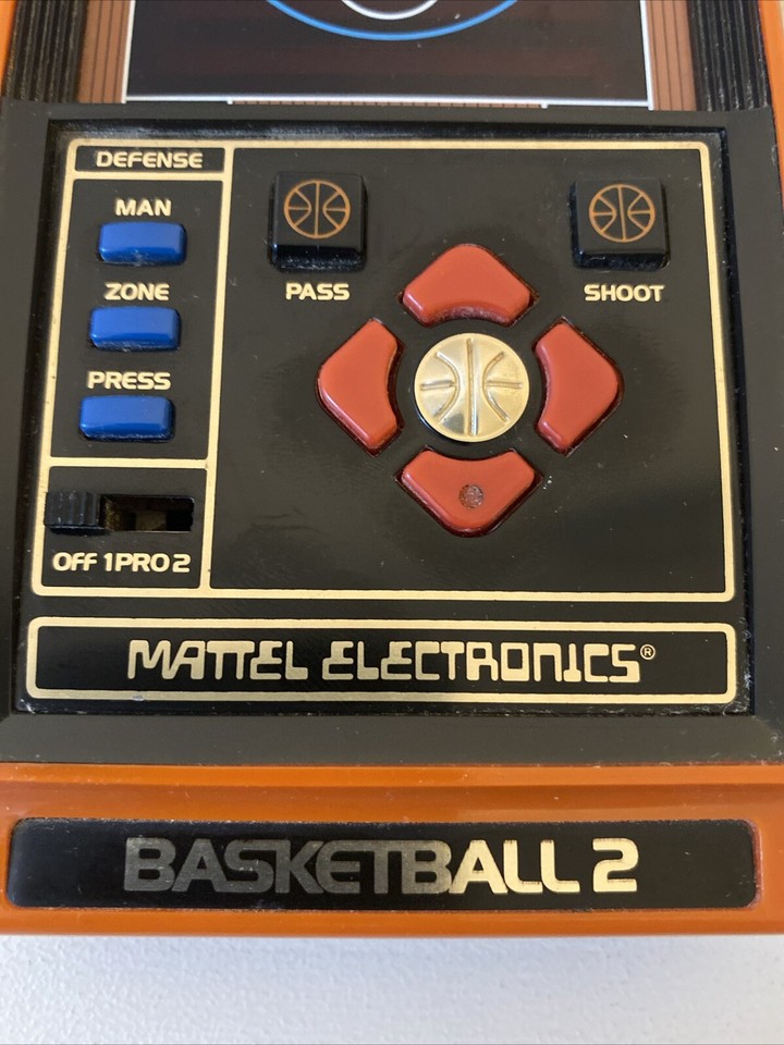 Vintage 1979 Mattel Electronics Basketball 2 Handheld Game Tested