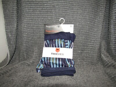 Thieves Boxer Briefs MEN XL 38-40  Super Fit Sneaky Performance 2 pairs Blue