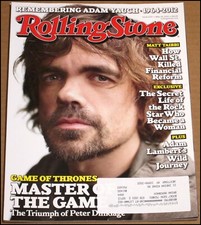 5/24/2012 Rolling Stone Magazine Game of Thrones Peter Dinklage Adam Yauch Mayer