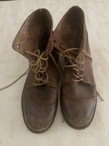 Gebrauchte Steve Madden Taylin braune Lederstiefel Größe 10 - Bild 2 von 6