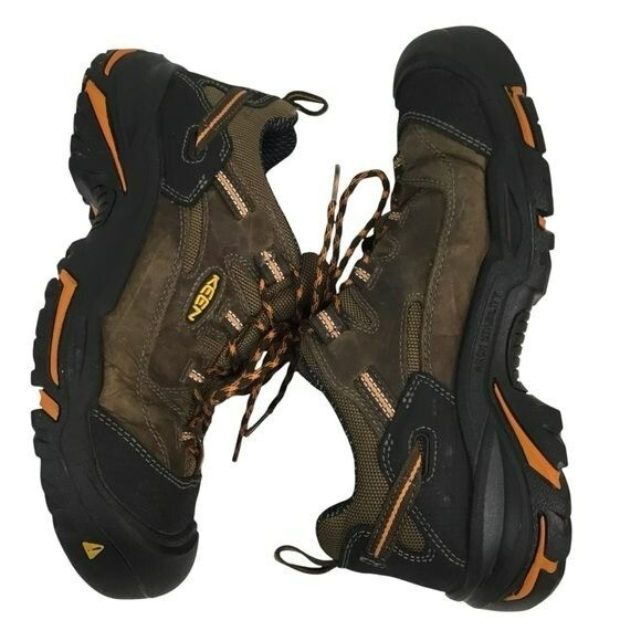 Scarpa da lavoro Keen Utility Braddock punta bassa di sicurezza in pelle marrone