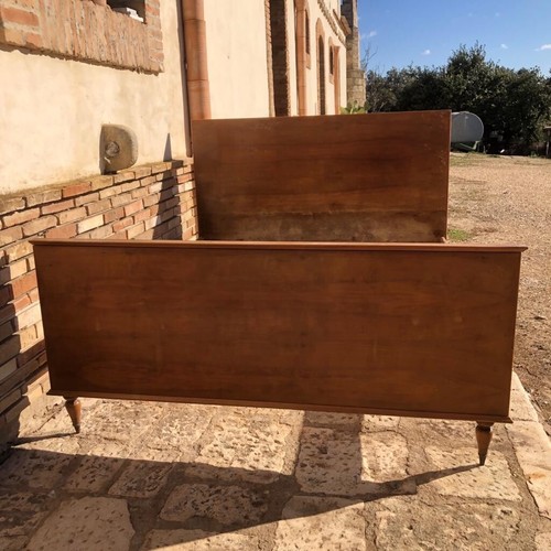Antico letto in radica di legno a due piazze anni '40 '50 chippendale - Foto 2 di 4