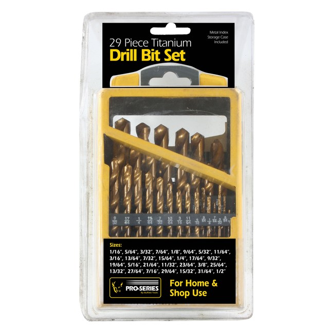 Buffalo Tools 29 Piece Titanium Drill Bit Set PS07350 for sale online ...