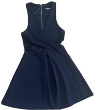 Express Little Black Cocktail Dress V Neck Cut Outs Womens 4 Excellent Condition