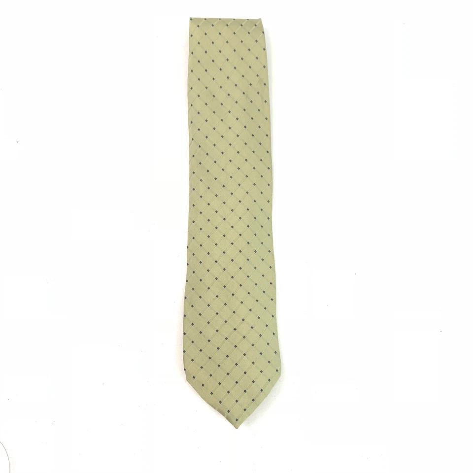 Men Tie Armani Colezzioni Light Green Silk Acetate Made In Italy  - Image 4 of 4