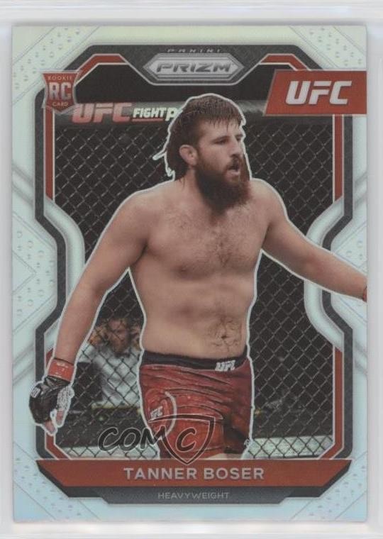 2021 Panini Prizm UFC Silver Prizm Tanner Boser #91 0r9h