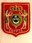 Écusson ÉGYPTE en feutrine brodée - hauteur 6,3 cm