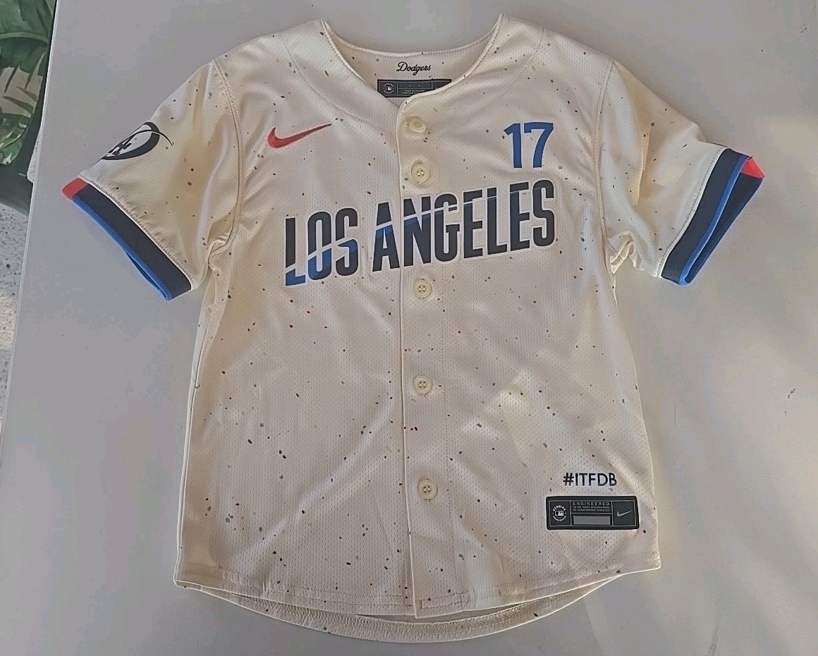NWT Nike Los Angeles Dodgers Shohei Ohtani #17 Jersey Large 7 Kids