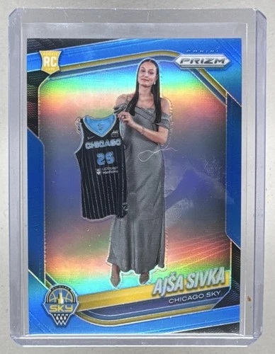 Ajsa Sivka 2025 Panini WNBA Prizm #85 Carolina Blue Rookie RC /125