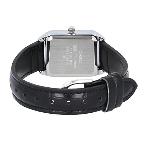 Cinturino Casio Standard Quarzo Ottone e Pelle Nero e Argento LTP-V007L-7B1 - Immagine 3 di 4