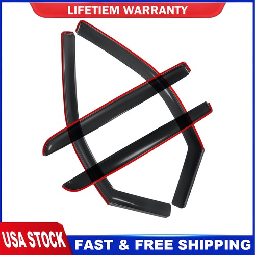 Smoked Window Visor 4pcs In-Channel Fit For Dodge Ram 1500 Crew Cab 2019-2024