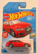 2017 Hot Wheels ‘17 Audi RS 6 Avant 271/375 Red Factory Fresh New