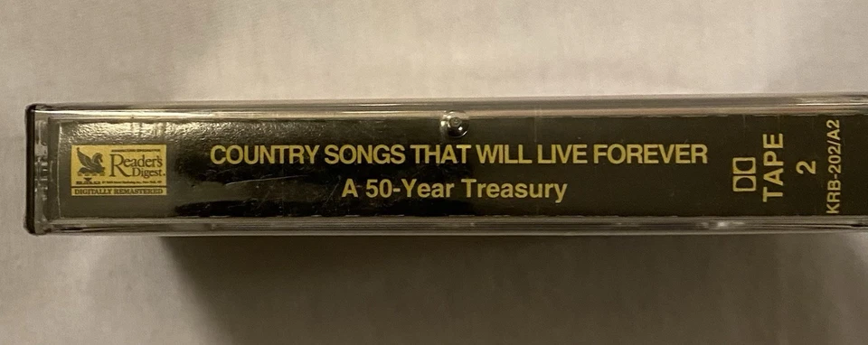 Country Songs That Will Live Forever Tape 2 Cassette New Sealed Free Shipping. - Image 3 of 3