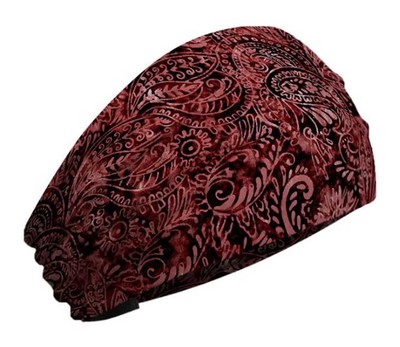 That's A Wrap Women's Batik Allover Bandana Print Knotty Band KB1218-MAROON