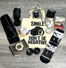 Camera Accessories Mixed Lot of Lens/Filters/Tote Bag /Flash/128GB SanDisk MORE