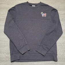 Goat USA Pullover Sweatshirt Athletic Crew Neck Mens Medium Blue Lifestyle Logo
