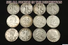 NobleSpirit $6 FV 12x Franklin & Walking Liberty Half Dollar 90% Silver Lot
