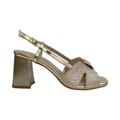 Valleverde Sandale Gold Laminiert Gr.8 Damen
