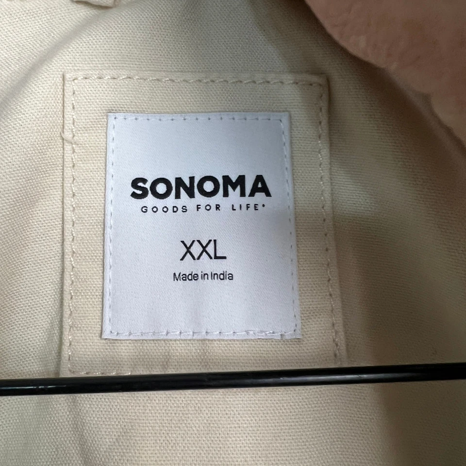 Chaqueta Anorak Sonoma XXL Beige Mezcla de Algodón Militar Utilidad Cremallera Completa para Mujer Foto 2 de 4